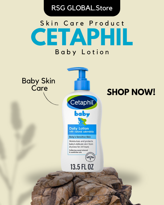 Cetaphil Baby Daily Lotion with Organic Calendula, 13.5 Fl oz, Vitamin E, Sweet Almond & Sunflower